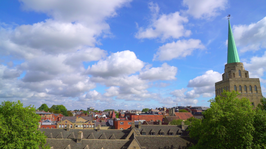 Oxford City Skyline in United Kingdom