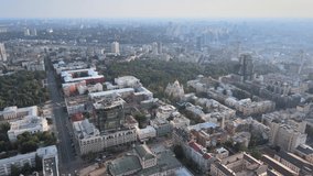 Kyiv, Ukraine aerial view of the city. Kiev