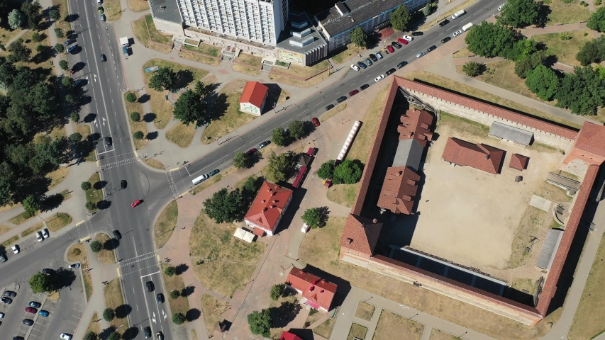 Birds-eye View of the Medieval Stock Footage Video (100% Royalty-free ...