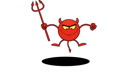 Red Devil Cartoon Emoji Character Holding Stock Footage Video (100% Royalty- free) 1058096320 | Shutterstock