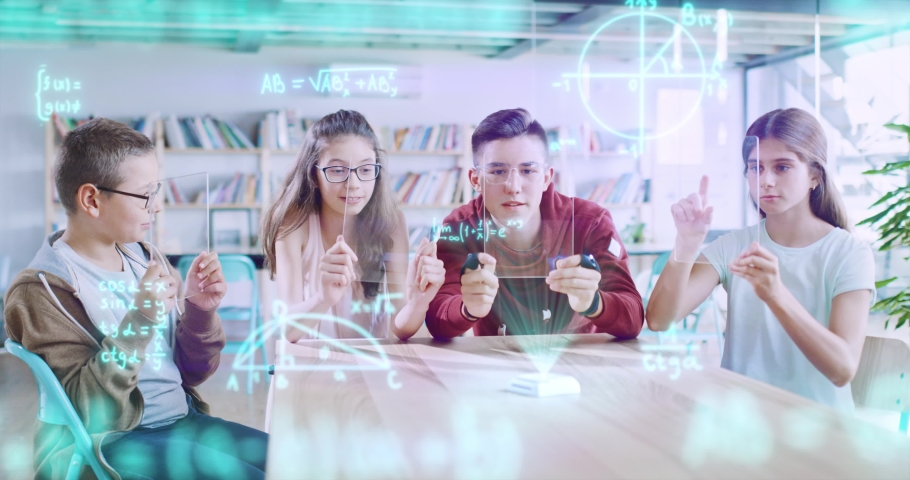 New Generation Future Education Technology Stock Footage Video (100%