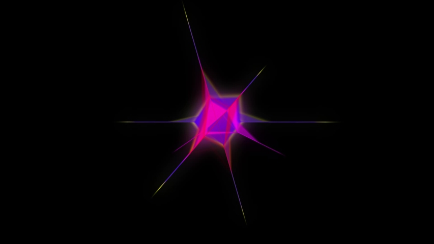 Colorful pulsating and rotating 3D geometric shapes, background loop (90 BPM) | Shutterstock HD Video #1058163211