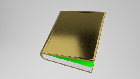 The book slowly opened, and the inside was green.