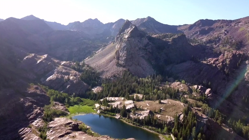 
Beautiful Lake Blanche in the Utah Rocky Mountains