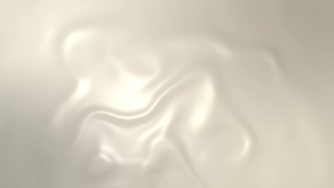Beautiful Gradient White Liquid ripples Smooth silk cloth surface Colourful Fluid Abstract. 4K UHD, Video Clip stock footage. Video de stock