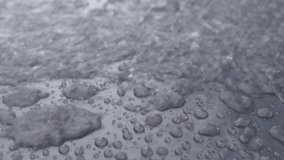Close up, rain drops that fall on natural black glass - Powered by Shutterstock - Get 15% off with code: PIKWIZARD15