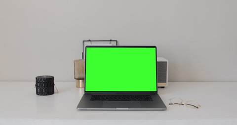 Modern Macbook Pro Laptop With Stock Footage Video 100 Royalty Free 1058254567 Shutterstock