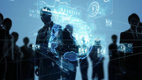 Business network concept. Group of businessperson. Teamwork. Human resources. - Powered by Shutterstock - Get 15% off with code: PIKWIZARD15