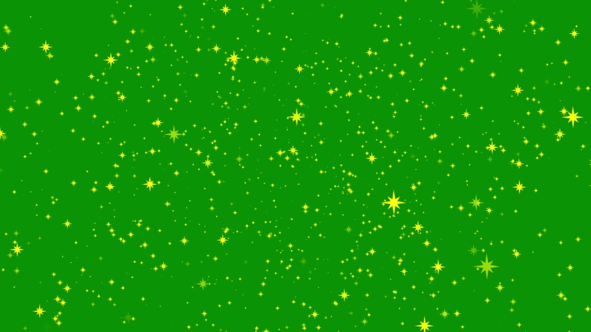Stars shine effect on green screen background animation. Twinkle festive or holiday decoration. Christmas yellow star glow 4k animation. Chroma key seamless loop. Royalty-Free Stock Footage #1058310163