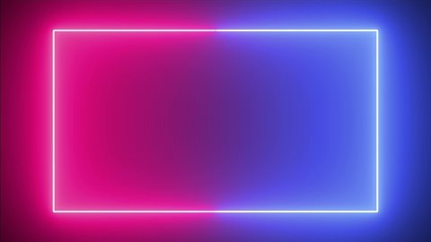 Neon sign COLORFUL neon glow color moving seamless art loop background abstract motion screen background animated box shapes 4K loop lines design 4K laser show looped animation ultraviolet spectrum 4K