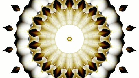 Sacred Geometry Animation. Motion kaleidoscope background. Looped ornamental animation

