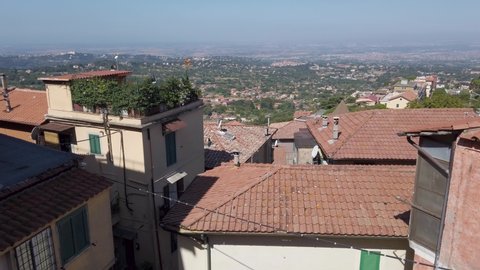 Panoramic sight in Rocca di Papa, small town in the Province of Rome. Lazio, Italy.