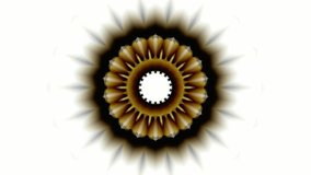 Sacred Geometry Animation. Motion kaleidoscope background. Looped ornamental animation

