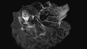 Moving gray Ferrofluid water Drop. Abstract Moving Holographic fluid Background. 3D Render of Wave Surface, Animation pattern. Texture Ripples of sound vibrate cymatics waves. Psychedelic abstraction - Powered by Shutterstock - Get 15% off with code: PIKWIZARD15