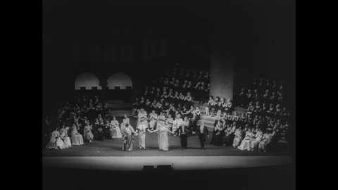 CIRCA 1966 - The Metropolitan Opera Company performs its last show in the Metropolitan Opera House, which is to be torn down days later.