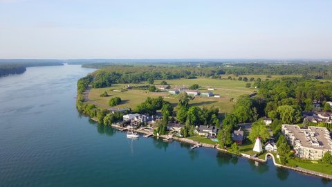 Aerial view of the Niagara-on-the-Lake waterfront