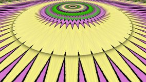 Kaleidoscope seamless loop sequence mandala patterns abstract multicolored motion graphics background. Ideal for yoga, clubs, shows


