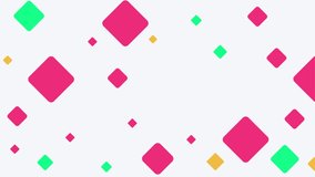 Abstract background of falling colorful square shapes. Beautifully animated multicolored square shapes look attractive for kids themes and events.
 - Powered by Shutterstock - Get 15% off with code: PIKWIZARD15