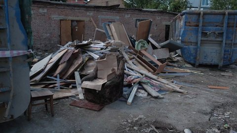 heap of rubbish, wood garbage