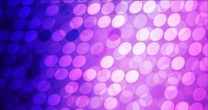 4K looping light purple, pink animation with spheres. Colorful fashion clip with gradient dots, circles. Flicker for designers. 