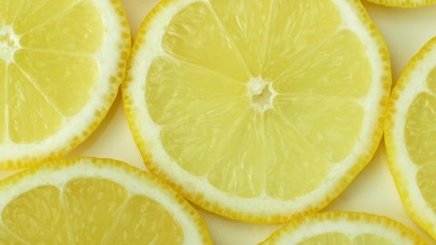 Rotation Juicy Yellow Lemon Top View Stock Footage Video (100% Royalty ...
