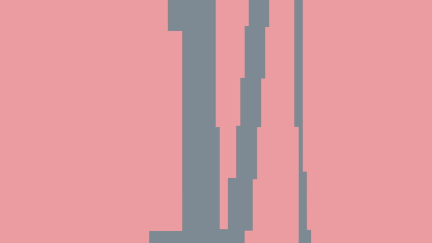 Abstract pixel colors graphic. With time displacement effect