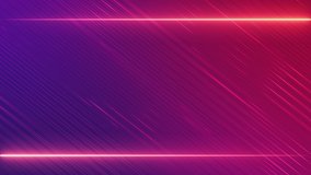 Christmas horizontal neon frame lines abstract template background. Billboard animation loop seamless video 4K UHD