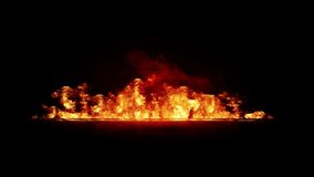 Fire line in super slow motion isoélated on black, shooting with high speed cinema camera in 4K. - Powered by Shutterstock - Get 15% off with code: PIKWIZARD15