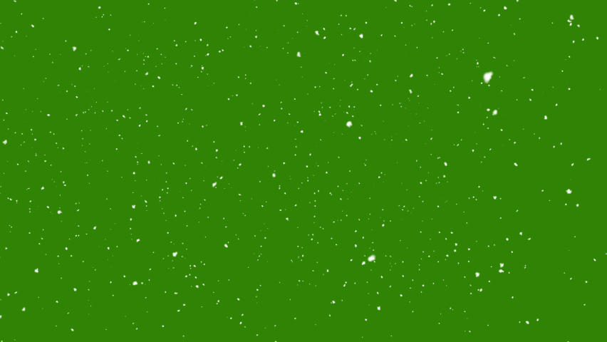 snow falling on green background Stock Footage Video (100% Royalty-free ...