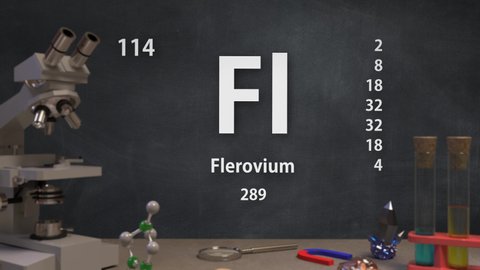 Infographic of Chemical Element.
Contains number, name, atomic mass and electron orbitals.
Perfectly suits for educational, school, university presentations and science related videos.