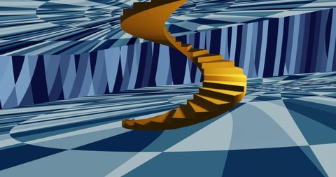 3d rendering stairway to heaven fantasy video