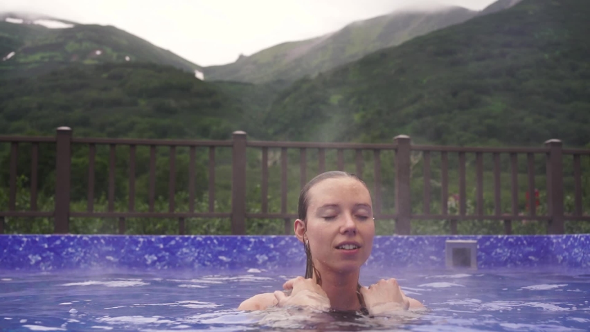 People Relaxing Hot Tub Spa Stock Video Footage 4k And Hd Video Clips