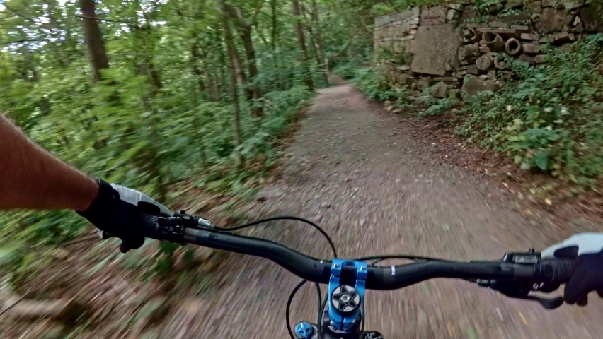 Mountain biking POV action footage  | Shutterstock HD Video #1058618422