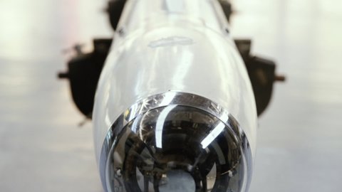 Matra R.530 Air to air Missile at the Air Base. Close-Up.
