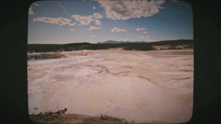 Norris Geyser Basin in Yellowstone National Park, USA. It is the oldest and most dynamic of Yellowstone