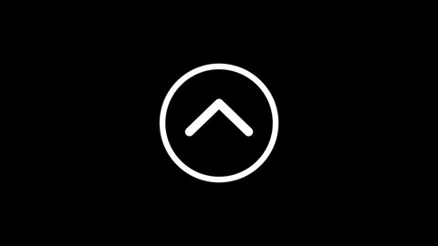 Arrow Forward to Top, Slide Swipe Icon Symbol Alpha Channel 4K