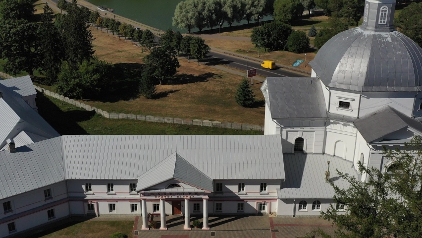 the Church of Saint Teresa of Avila is a Catholic Church in the city of Shchuchin in Belarus.Old Church with monastic buildings in the city of Shchuchin.Europe.