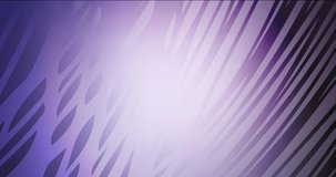 4K looping light purple abstract animation with lines. Shining colorful animation with bent shapes. Design for presentations. 4096 x 2160, 30 fps.