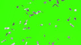 Animation of 500 euros bills falling on green screen or chroma key, concept of business success, rich, millionaire,banknotes, lottery and abundance. Money rain 3D background in 4k. - Powered by Shutterstock - Get 15% off with code: PIKWIZARD15