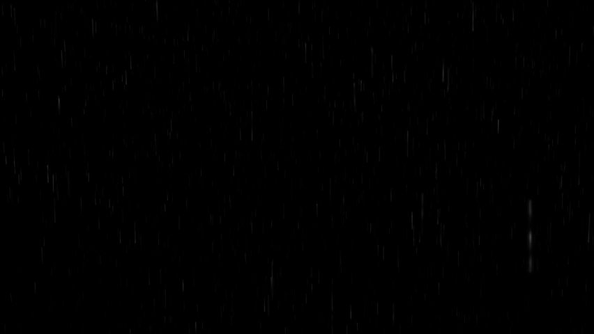 Falling torrential rain simulation of rain on a black background HD 1080