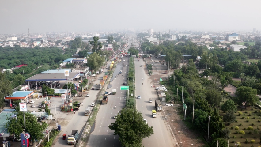 National Highway one (NH 1) drone or aerial view