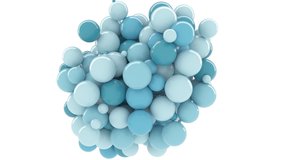 Bubble birth - green, turquoise, blue balloons are born on a white background filling the entire screen, balloons, spheres. Macro isolated on black alpha matte - Powered by Shutterstock - Get 15% off with code: PIKWIZARD15