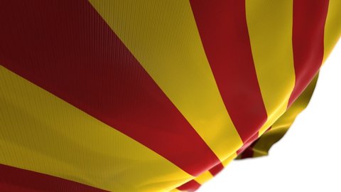 3d waving flag from Catalunya, Spain

