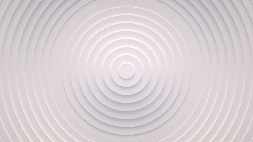 Wave from concentric circles, rings on the surface. Bright, milky radio wave abstract motion background. Seamless loop. | Shutterstock HD Video #1058895107