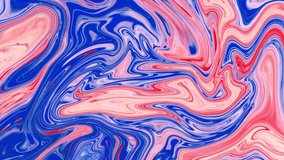 Abstract Liquid Painting Texture. Very Nice Abstract Colors Of Infinity Background Texture Video. Swirls of marble. Liquid Red and Blue marble texture. Marble ink colorful. Fluid art 3D Abstract,4K.