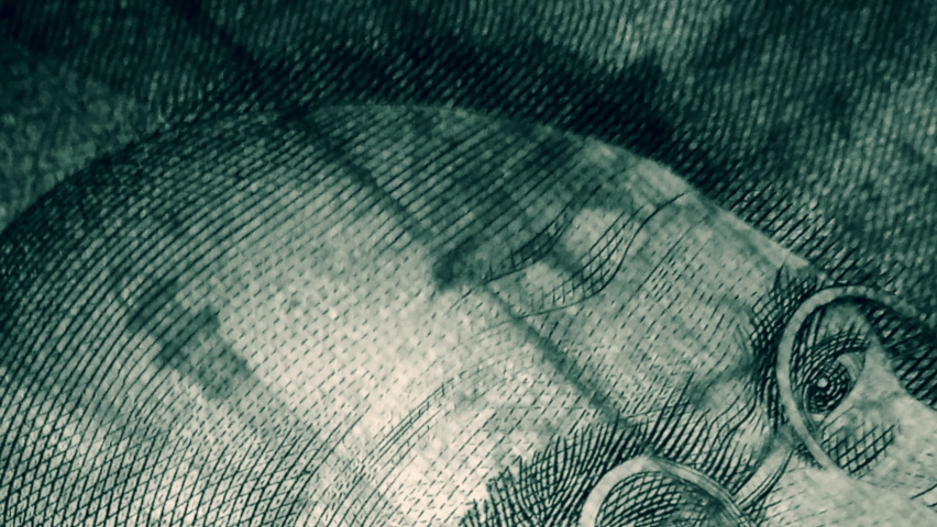 Vintage portrait of Mahatma Gandhi on currency 