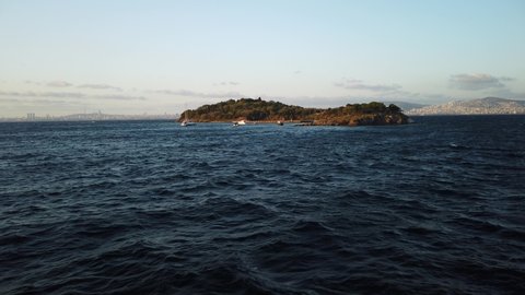 Unmanned Island from Ferry  in Istanbul