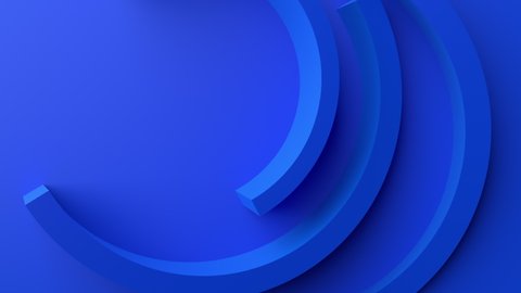 Abstract 3d render, blue geometric background, modern animation, motion design, 4k seamless looped video