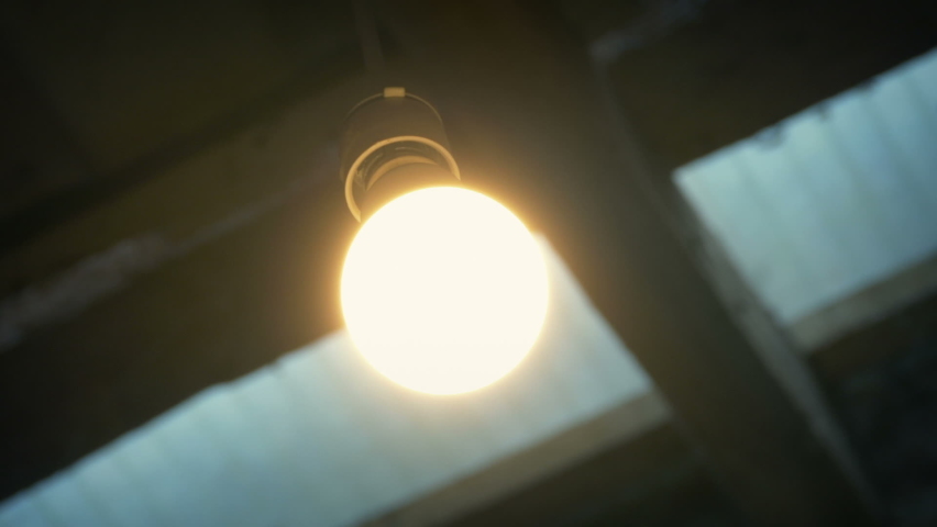 Light Bulb On And Off In Shed | Shutterstock HD Video #1058976581
