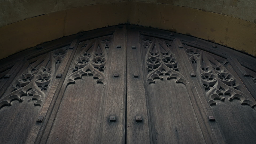 Wooden church doors Stock Video Footage - 4K and HD Video Clips